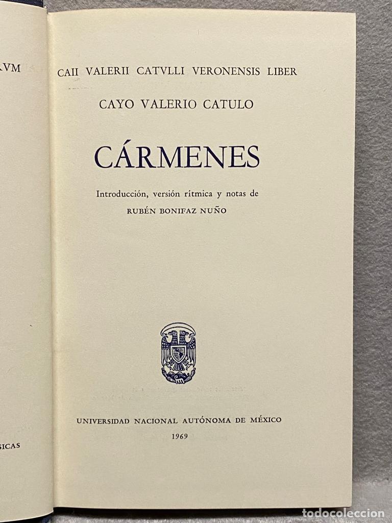 Libros: C&Aacute;RMENES. - CAYO VALERIO CATULO. - Foto 3