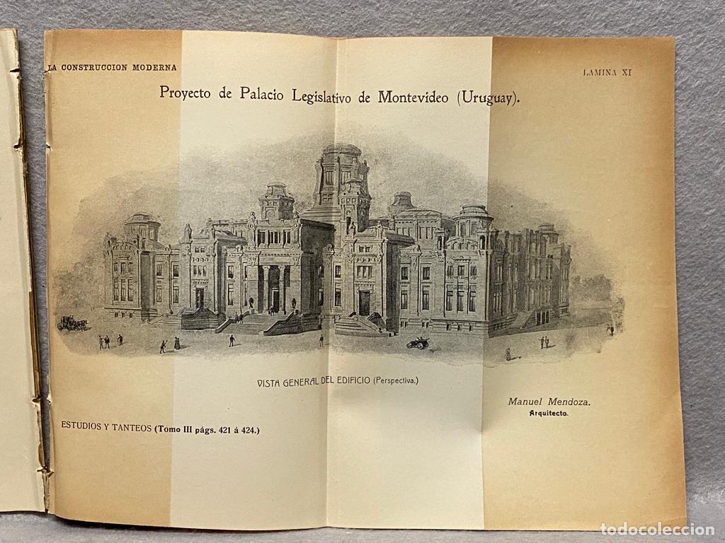 Libros: MONTEVIDEO - Proyecto de edificio para palacio legislativo en Montevideo (Uruguay) - MENDOZA, MANUE - Foto 3
