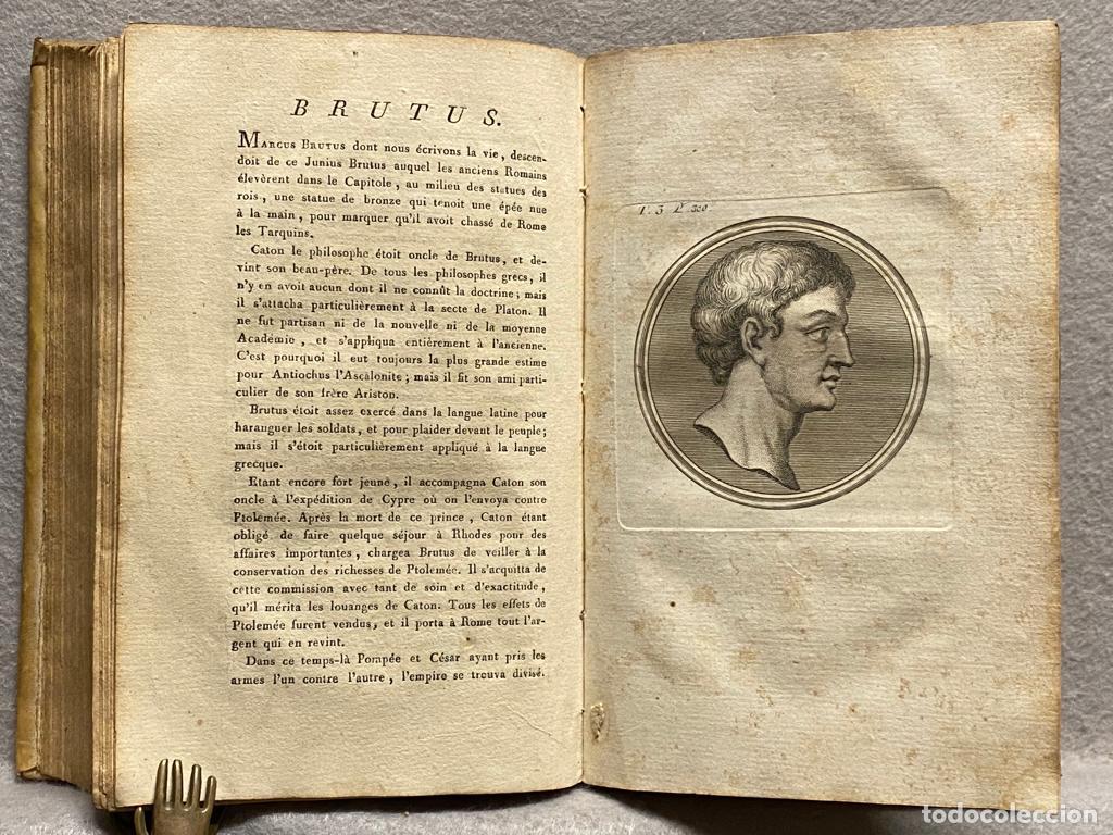 Libros: VIES DES HOMMES ILLUSTRES. 4 tomos. - PLUTARQUE. - Foto 6