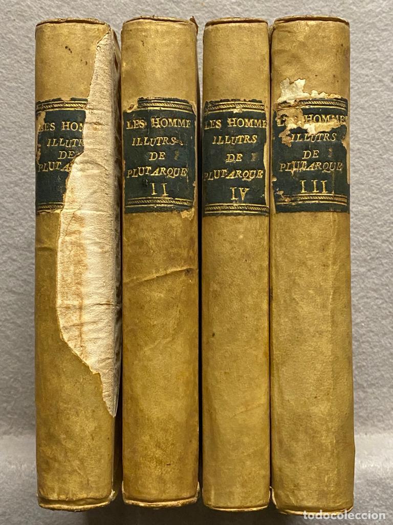 Libros: VIES DES HOMMES ILLUSTRES. 4 tomos. - PLUTARQUE. - Foto 1
