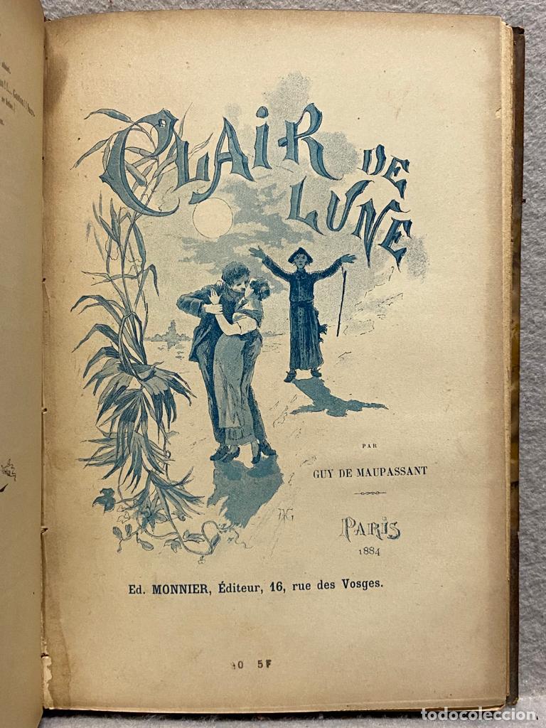 Libros: &Ccedil;A PORT&Egrave; BONHEUR; CLAIR DE LUNE. - SAINT-M&Ograve;R, GUY DE. - Foto 5
