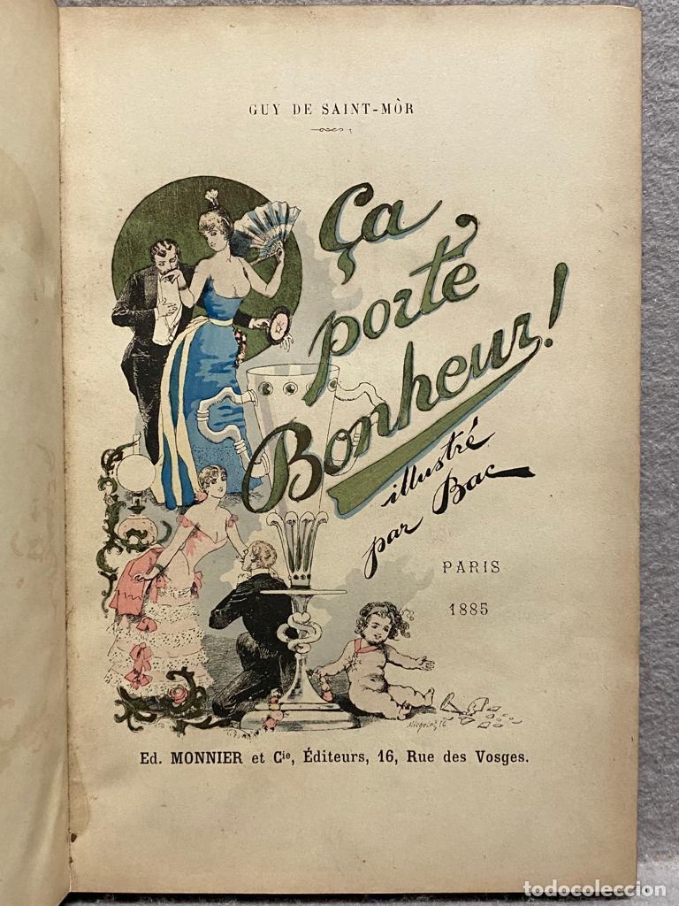 Libros: &Ccedil;A PORT&Egrave; BONHEUR; CLAIR DE LUNE. - SAINT-M&Ograve;R, GUY DE. - Foto 1