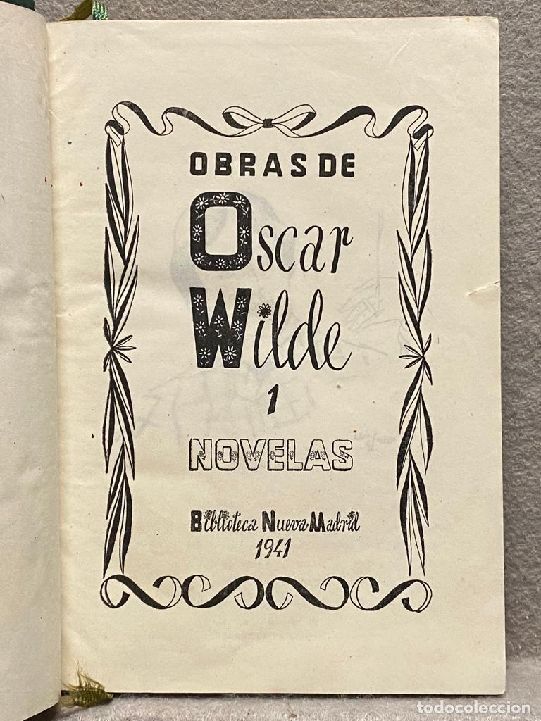 Libros: OBRAS I. NOVELAS. - WILDE, OSCAR. - Foto 2