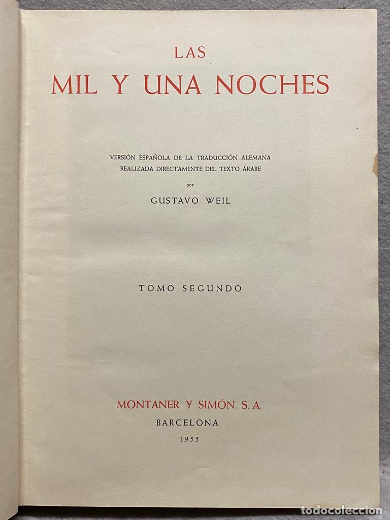 Libros: LAS MIL Y UNA NOCHES. Versi&oacute;n de Gustavo Weil. Tomo II. - Foto 1