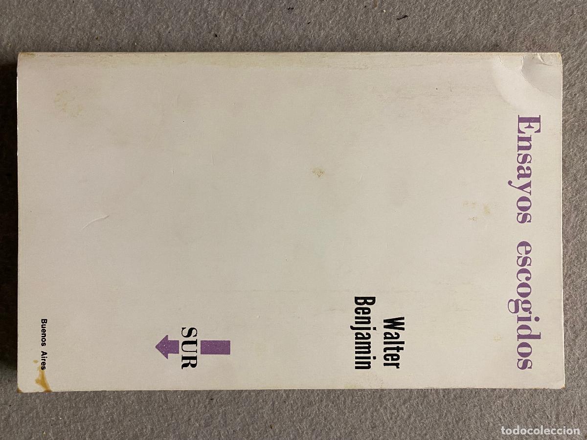 Libros: ENSAYOS ESCOGIDOS. - BENJAMIN, WALTER. - Foto 1