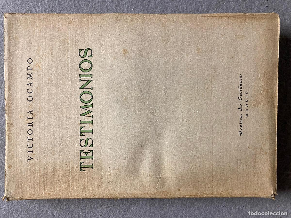 Libros: TESTIMONIOS. - OCAMPO, VICTORIA. - Foto 1