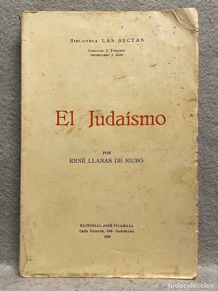 Libros: EL JUDA&Iacute;SMO. - LLANAS DE NIUB&Oacute;, REN&Eacute;. - Foto 1