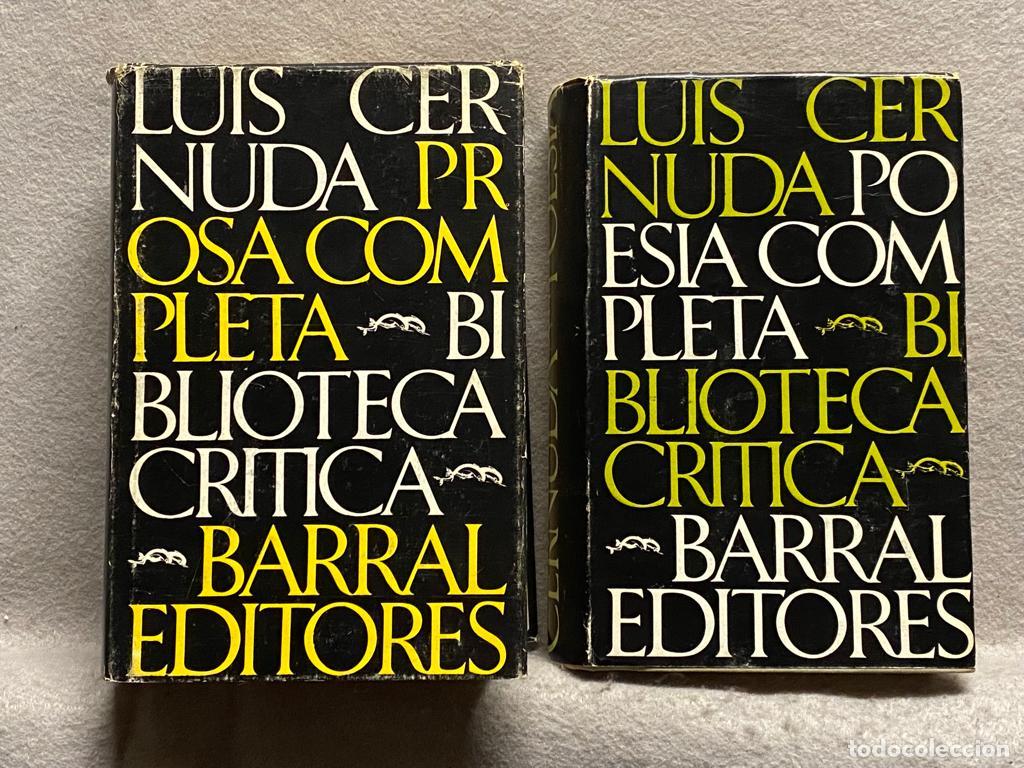 Libros: PROSA COMPLETA; POES&Iacute;A COMPLETA. 2 vol. - CERNUDA. LUIS. - Foto 1