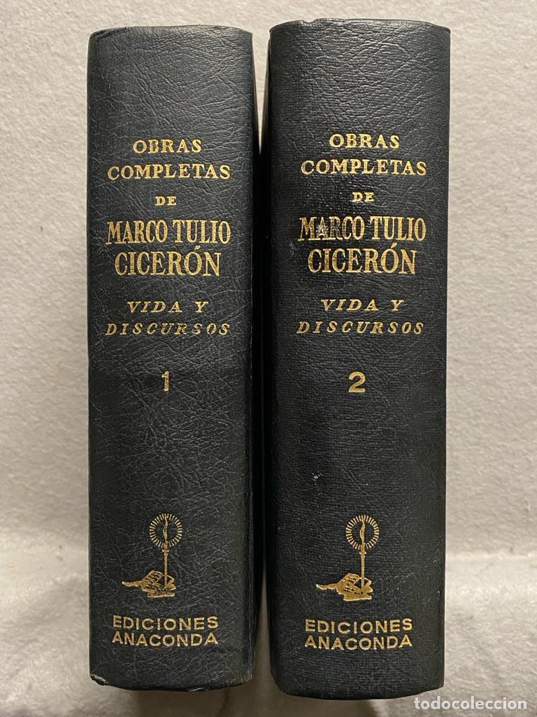 Libros: OBRAS COMPLETAS . Vida y discursos. 2 VOL. - MARCO TULIO CICER&Oacute;N. - Foto 1