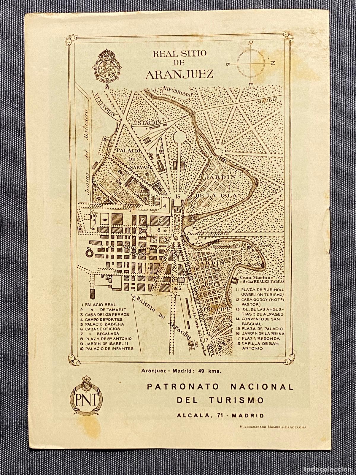 Libros: ARANJUEZ. Folleto publicitario. Plano de la ciudad. - Foto 4