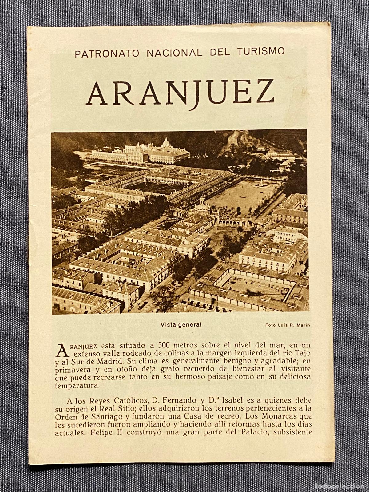 Libros: ARANJUEZ. Folleto publicitario. Plano de la ciudad. - Foto 1