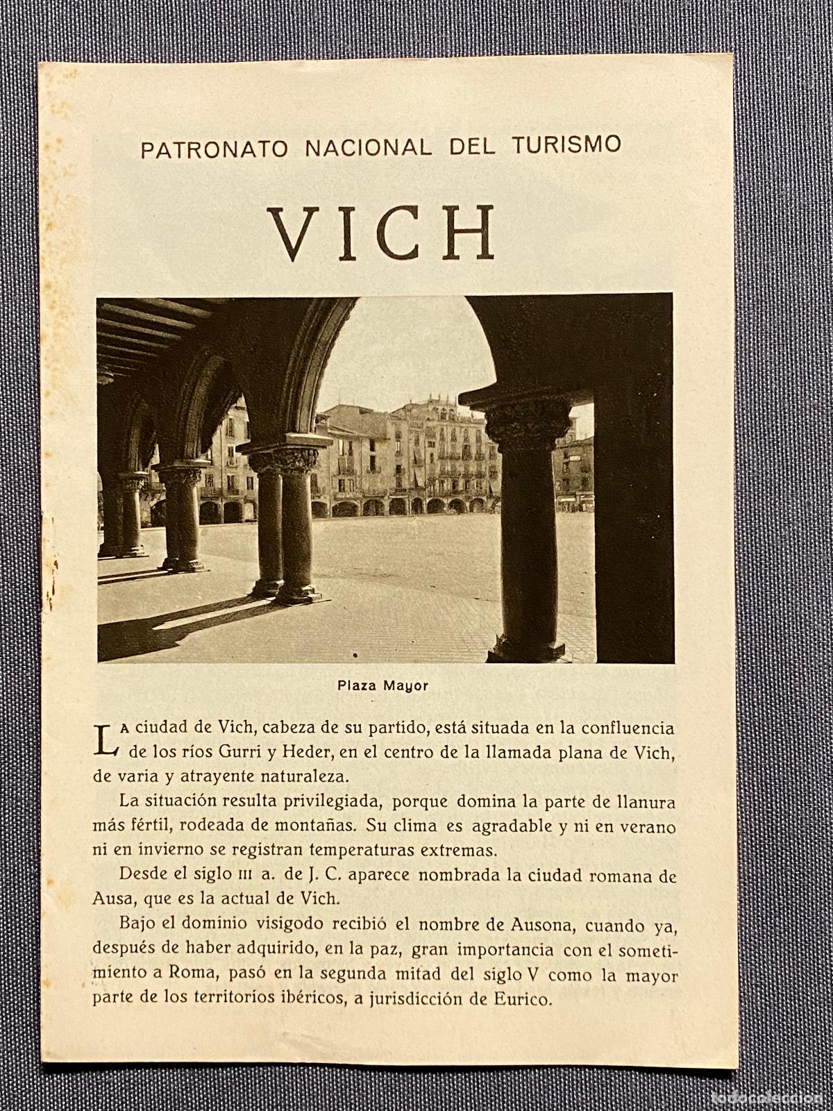 Libros: VICH. Folleto publicitario. Plano de la ciudad. - Foto 1