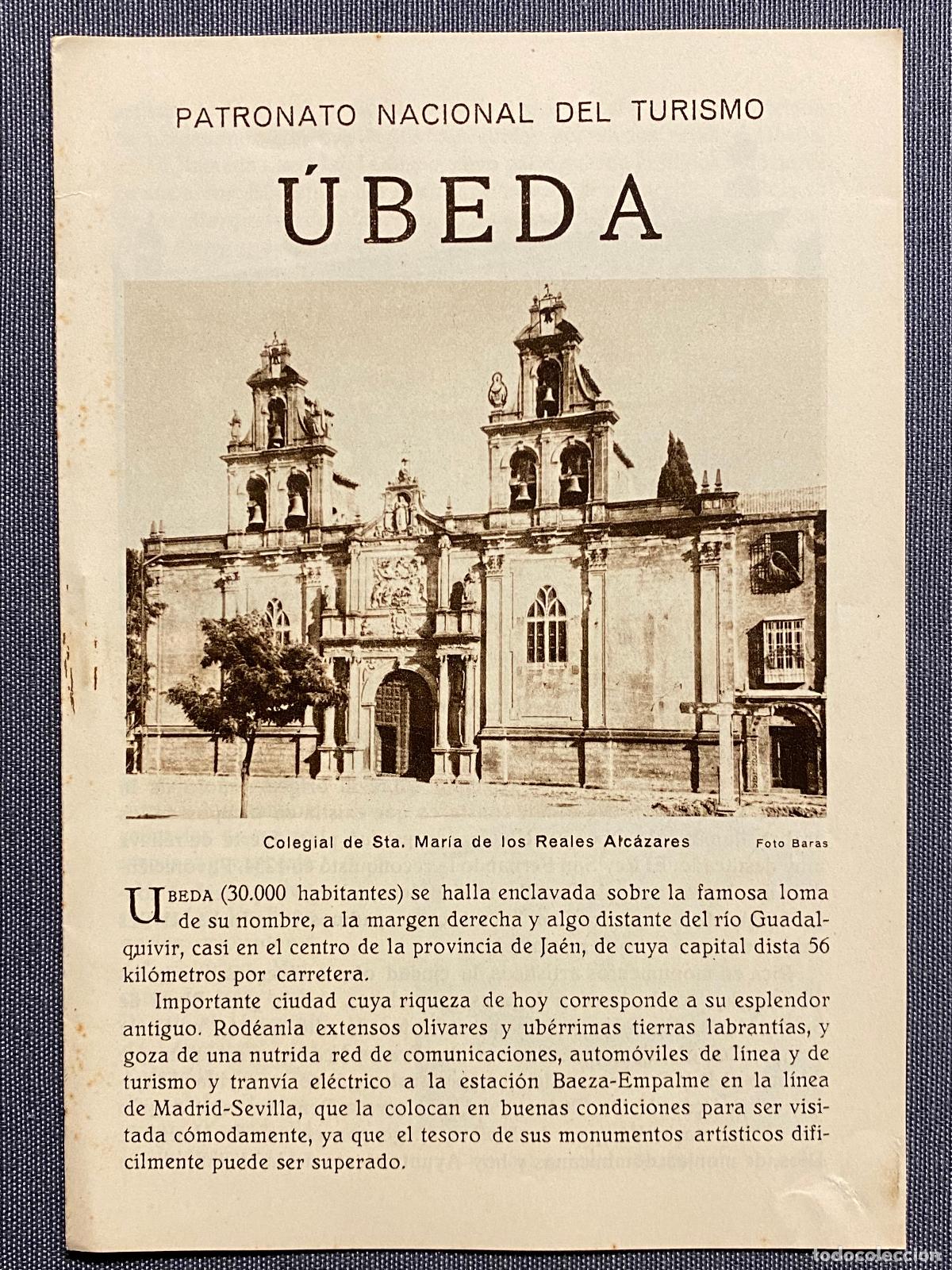 Libros: &Uacute;BEDA. Folleto publicitario. Plano de la ciudad. - Foto 1