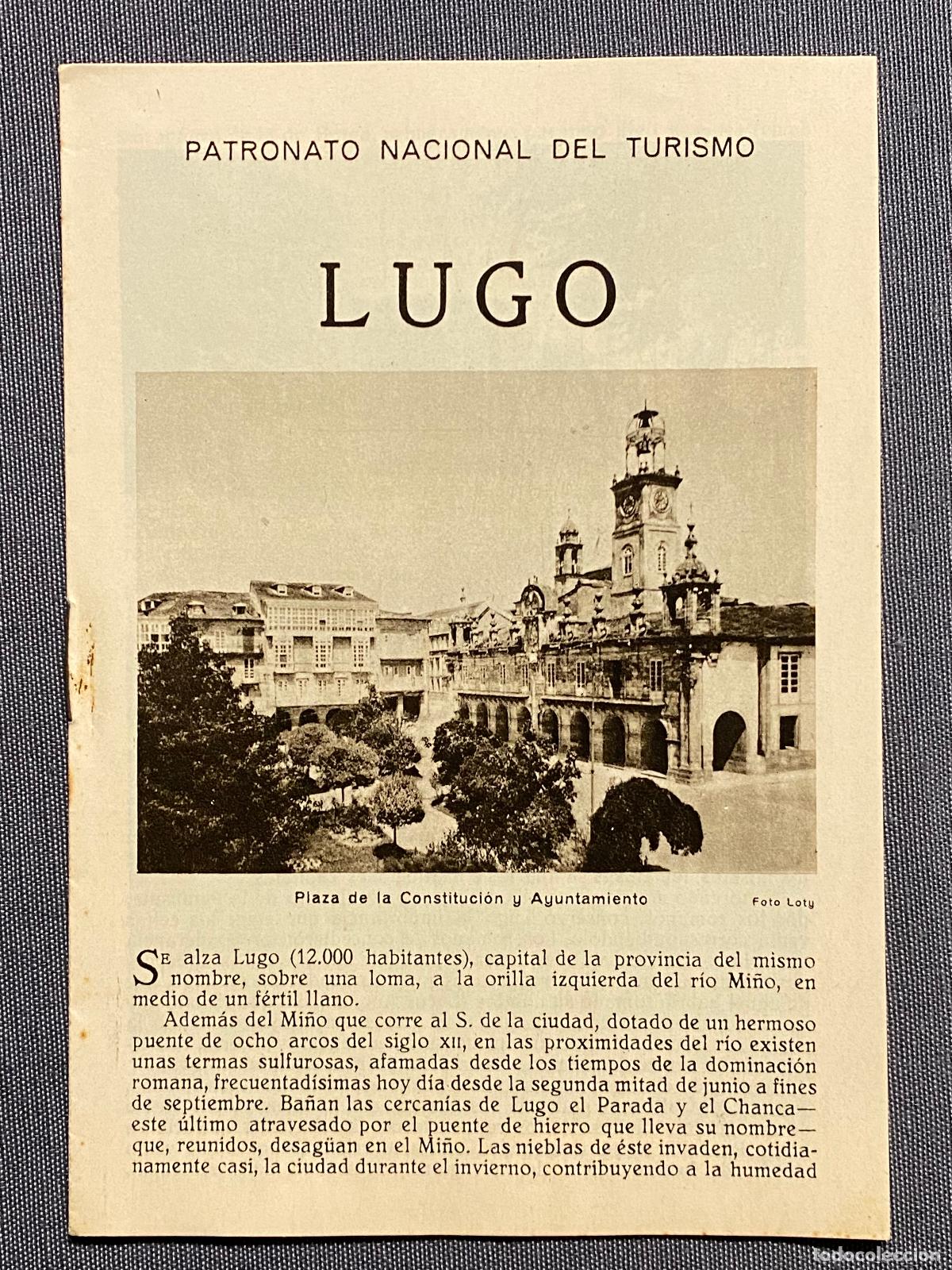 Libros: LUGO. Folleto publicitario. Plano de la ciudad. - Foto 1