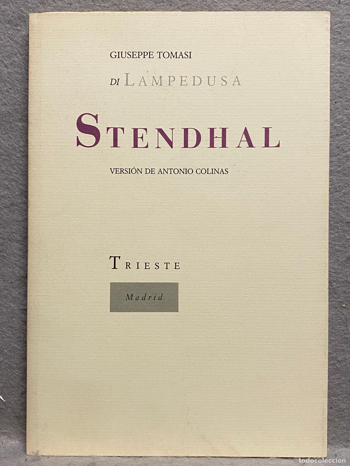 Libros: STENDHAL. - LAMPEDUSA, GIUSEPPE TOMASI DI. - Foto 1