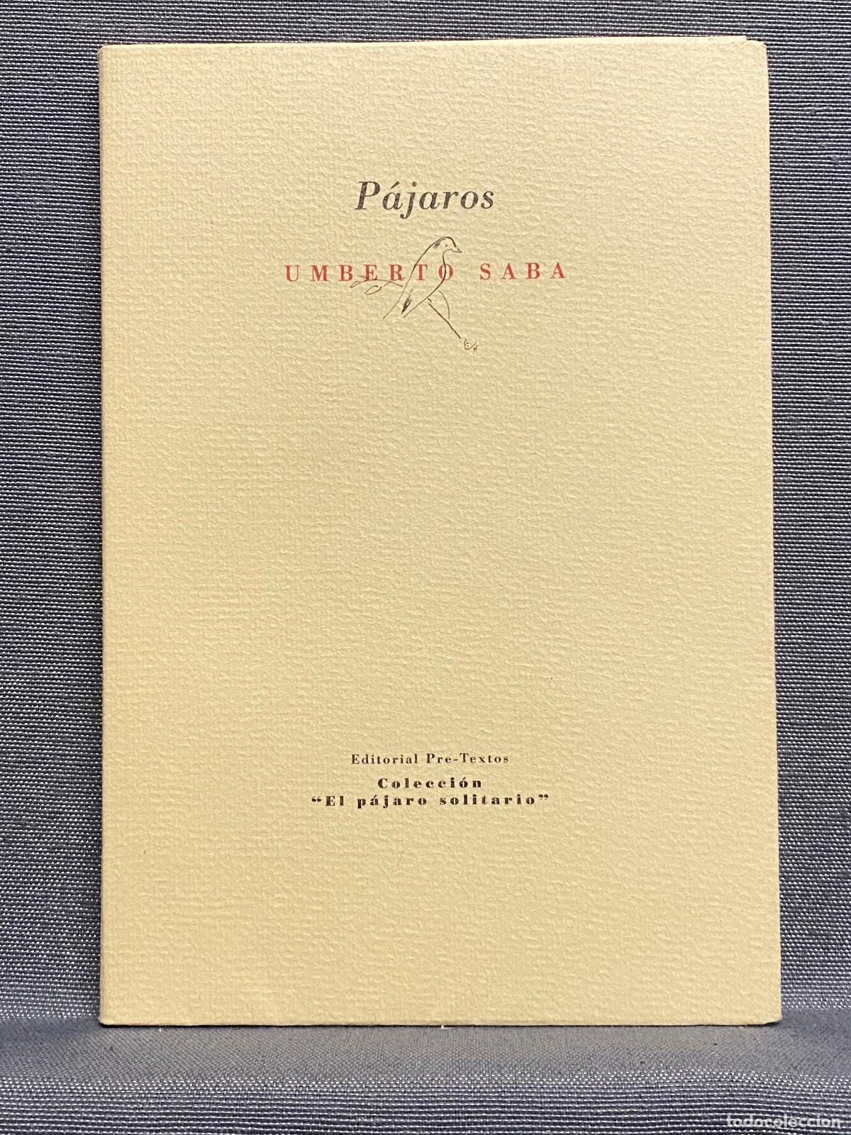 Libros: P&Aacute;JAROS. - SABA, UMBERTO. - Foto 1