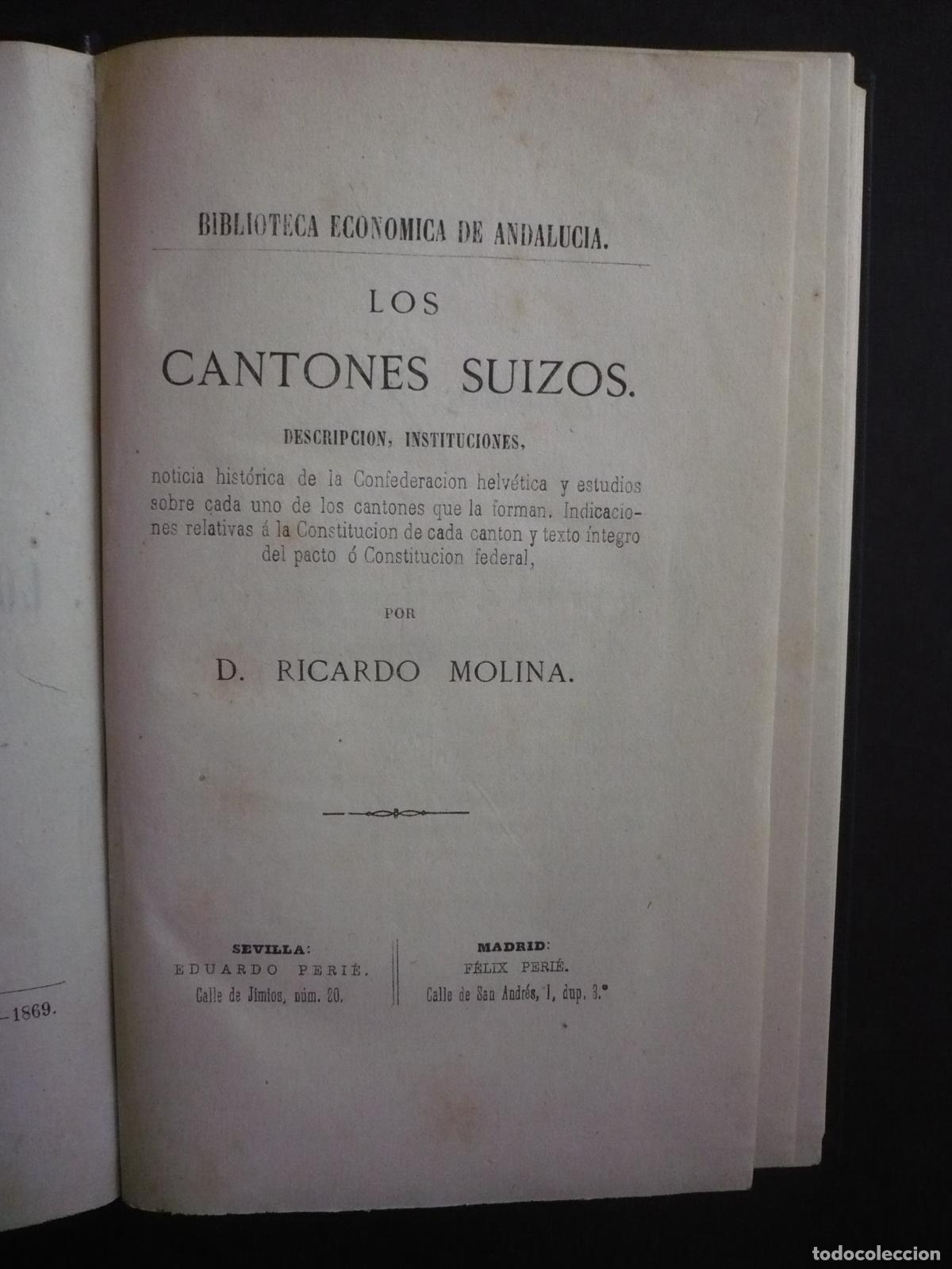 Libros: LOS CANTONES SUIZOS. - MOLINA, RICARDO. - Foto 3