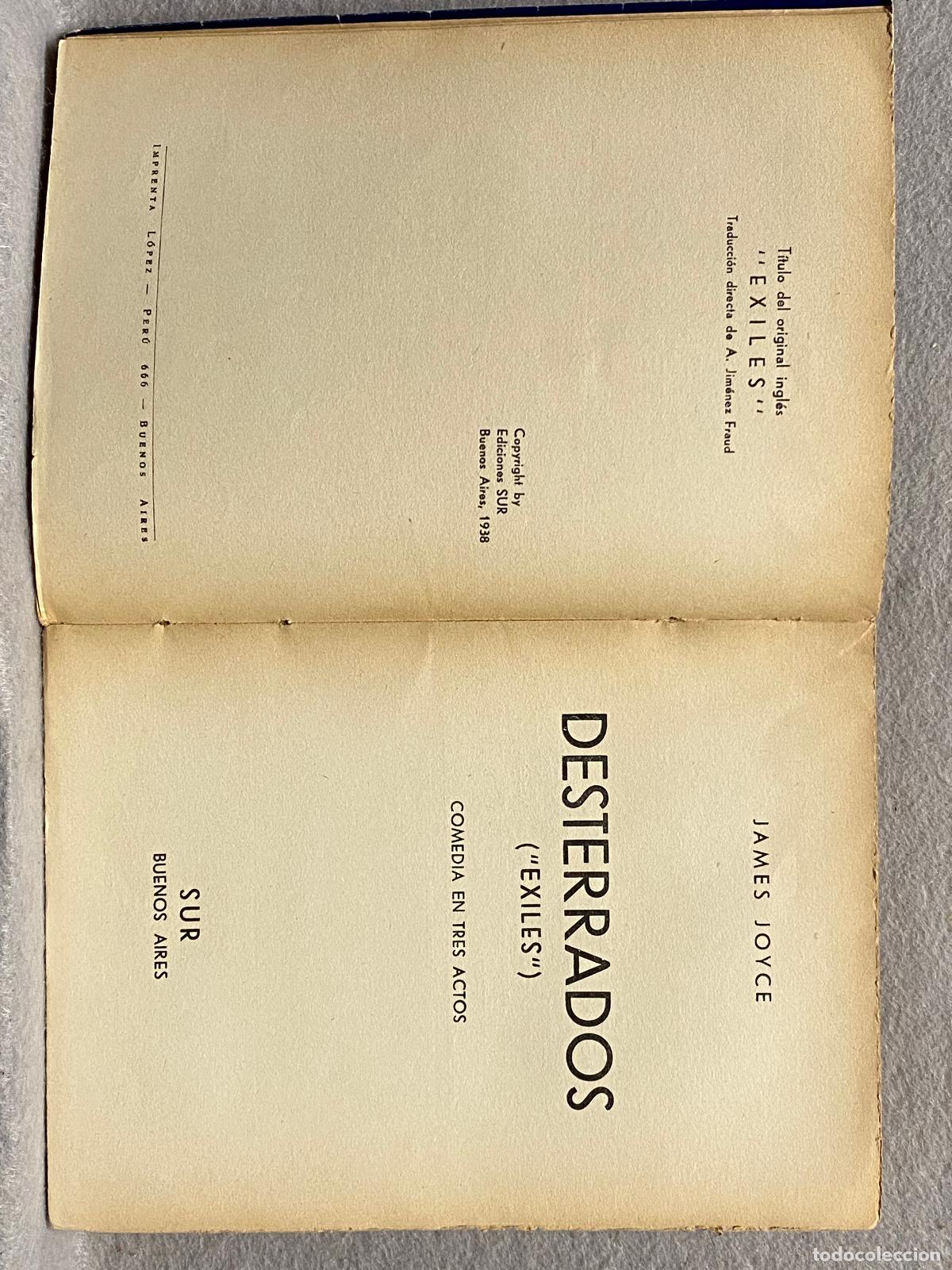 Libros: DESTERRADOS (EXILES): COMEDIA EN TRES ACTOS. - JOYCE, JAMES. - Foto 3