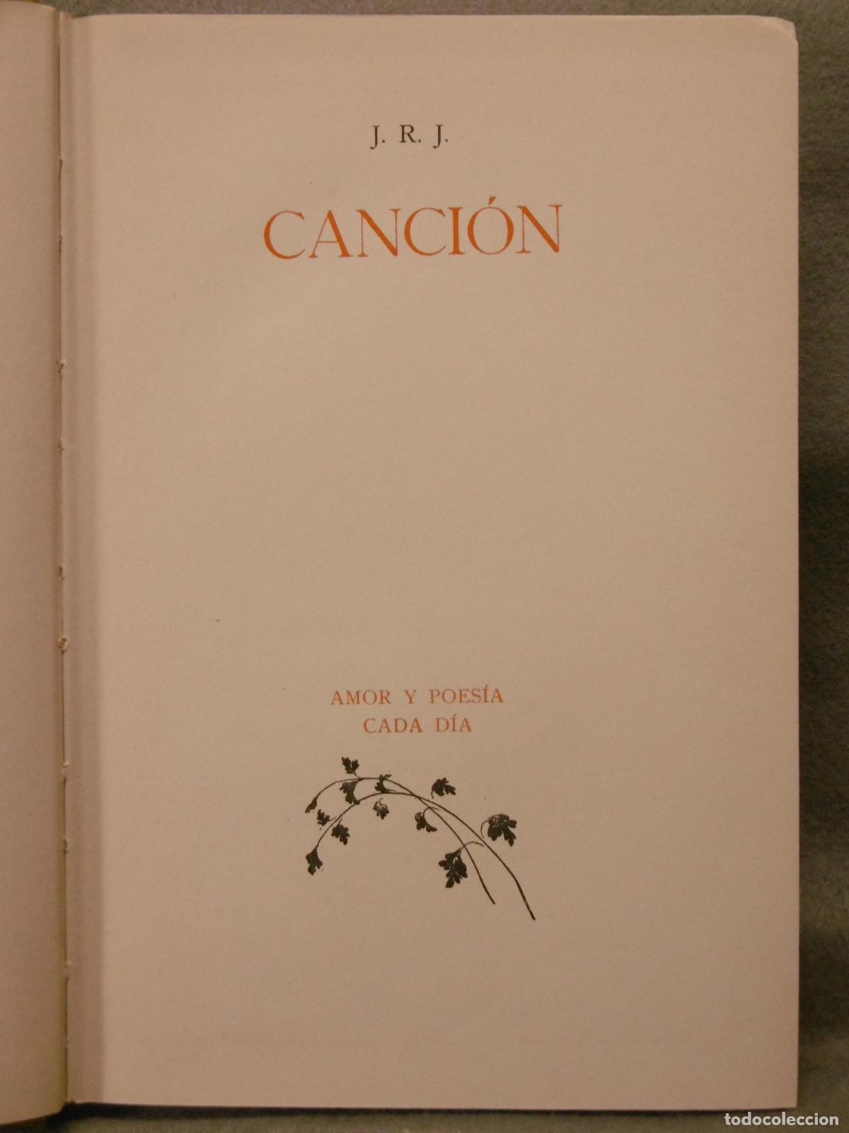 Libros: CANCI&Oacute;N. Primera edici&oacute;n. - JIMENEZ, JUAN RAM&Oacute;N. - Foto 1