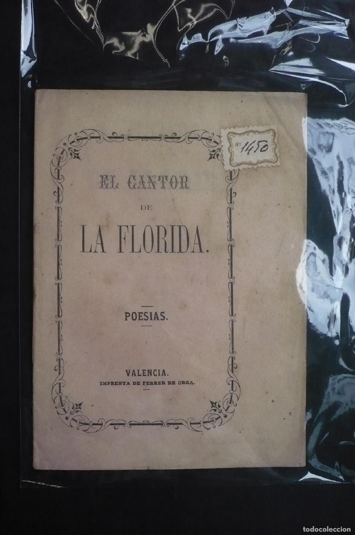 Libros: EL CANTOR DE LA FLORIDA. POES&Iacute;AS. - Foto 1