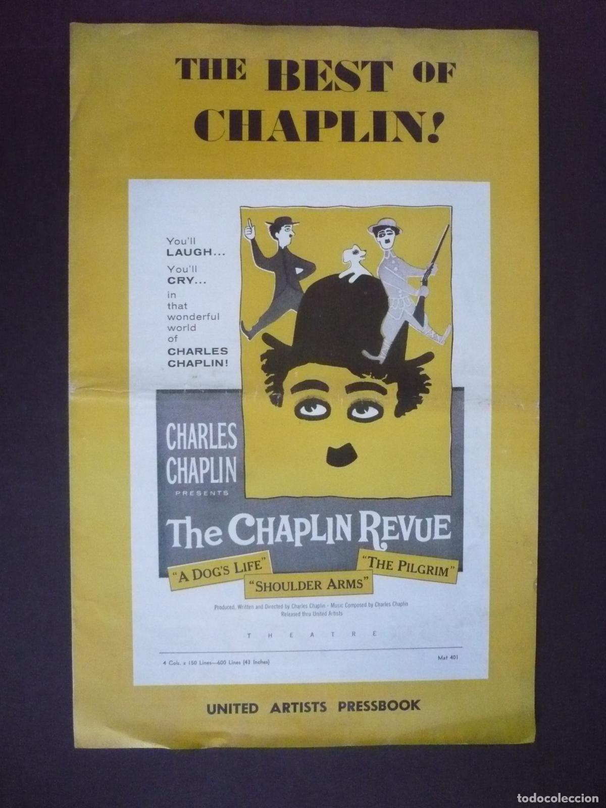 Libros: UNITED ARTIST PRESSBOOK. THE BEST OF CHAPLIN!