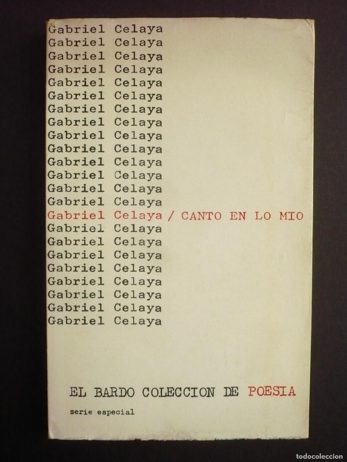 Libros: CANTO EN LO MIO. - CELAYA, GABRIEL. - Foto 1