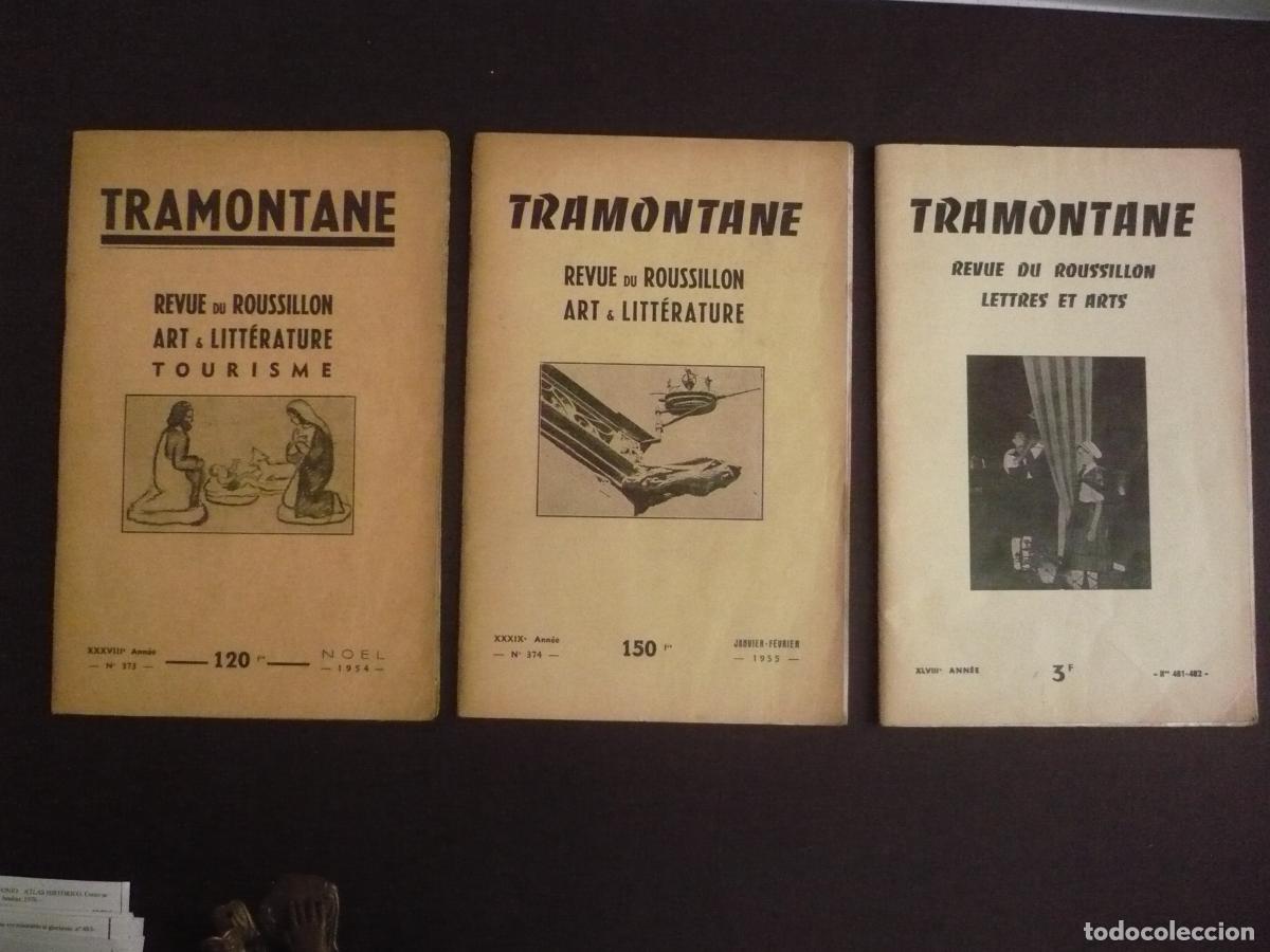 B&uuml;cher: TRAMONTANE. revue du Roussillon ,art et litt&eacute;rature. 3 Nrs.