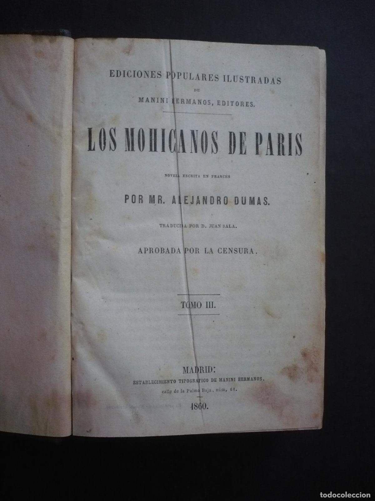 Libros: LOS MOHICANOS DE PARIS. 4 Tomos. - DUMAS, ALEJANDRO. - Foto 17