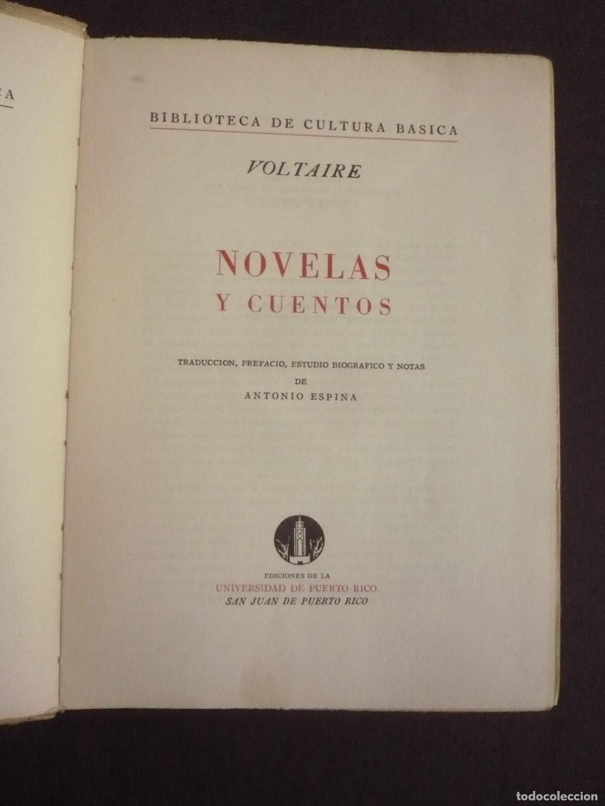 Libros: NOVELAS Y CUENTOS. - VOLTAIRE. - Foto 1