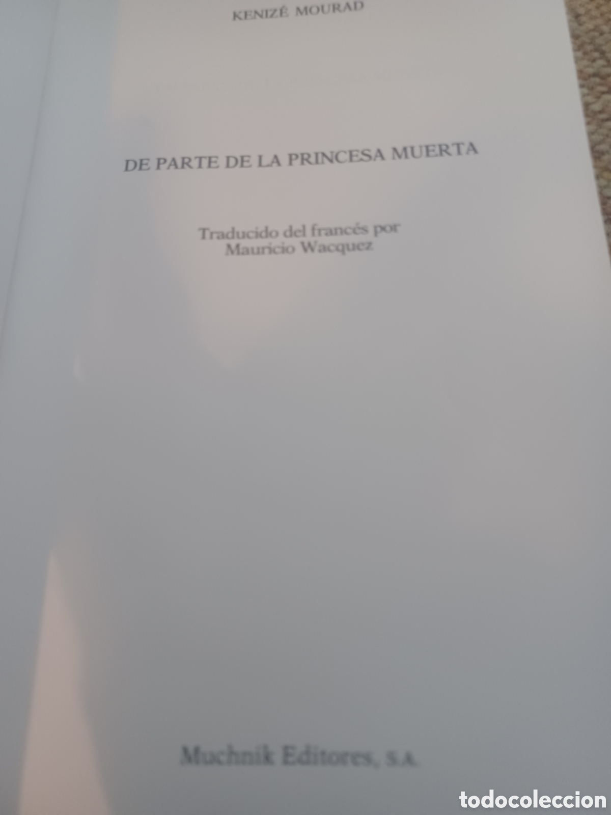 Libros: Barybook 333. De Parte de la princesa muerta kenize Mourad muchnik - Foto 3
