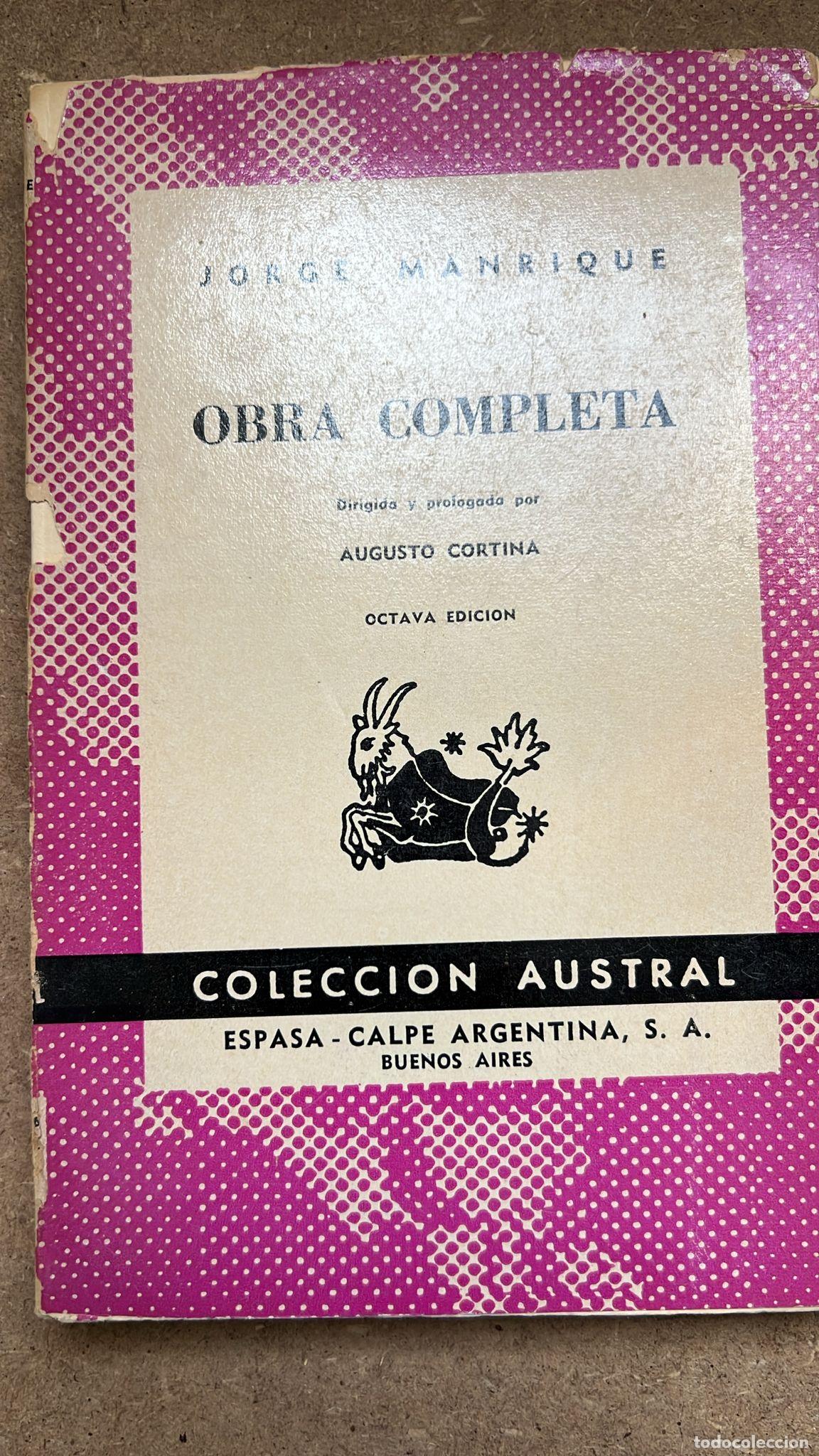 Libros: Obra completa Jorge Manrique - Jorge Manrique - Foto 1