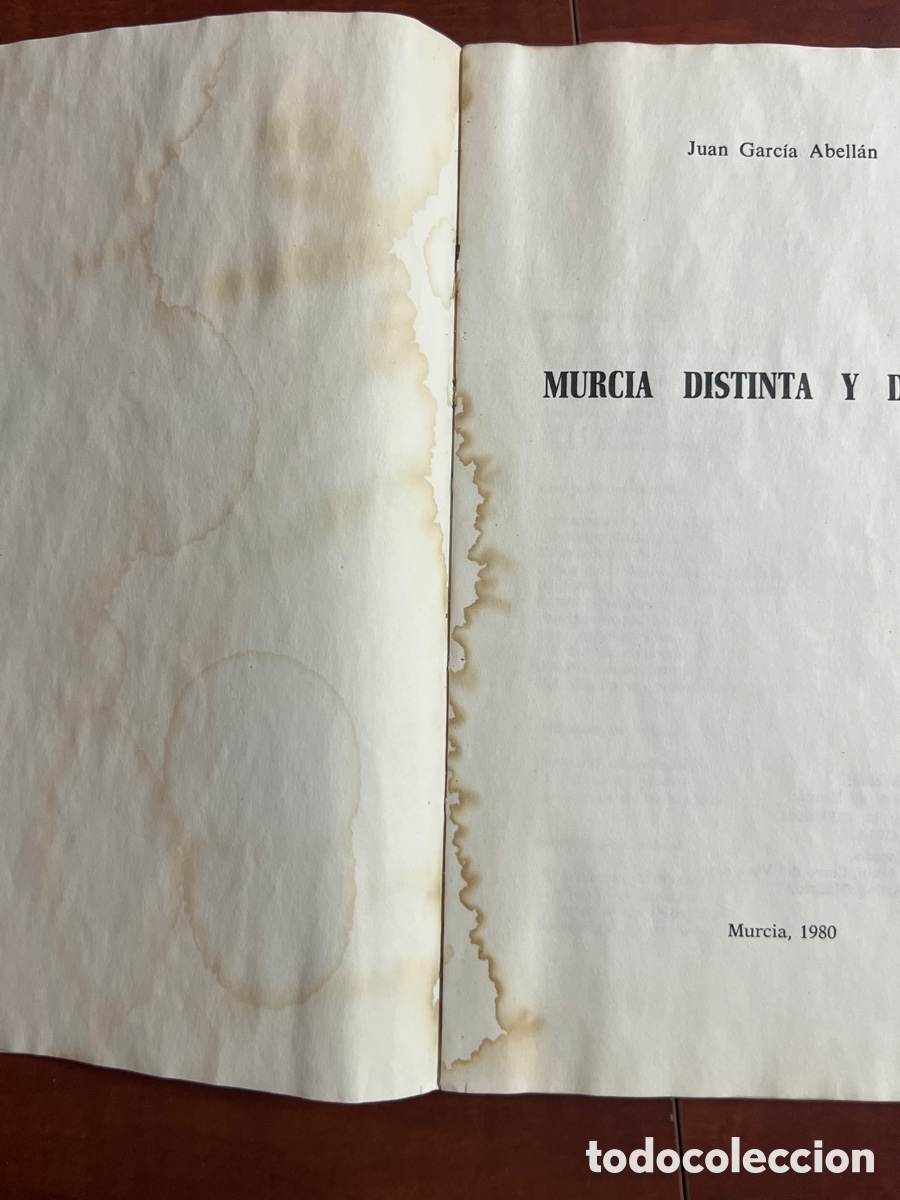 Libros: Murcia distinta y distante - Garc&iacute;a Abell&aacute;n, Juan - Foto 4