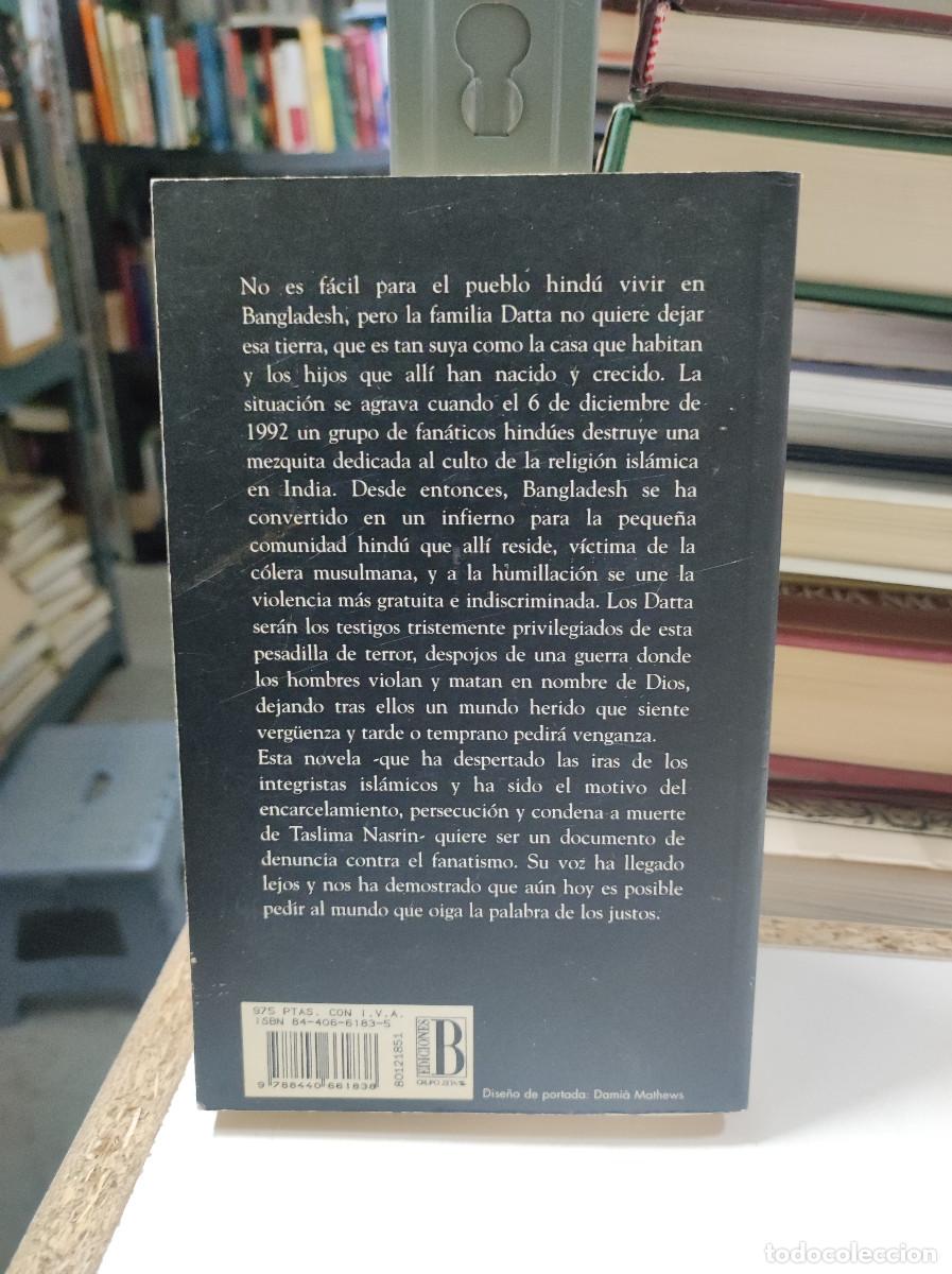Libros: Taslima Nasrin - Verg&uuml;enza - Foto 2