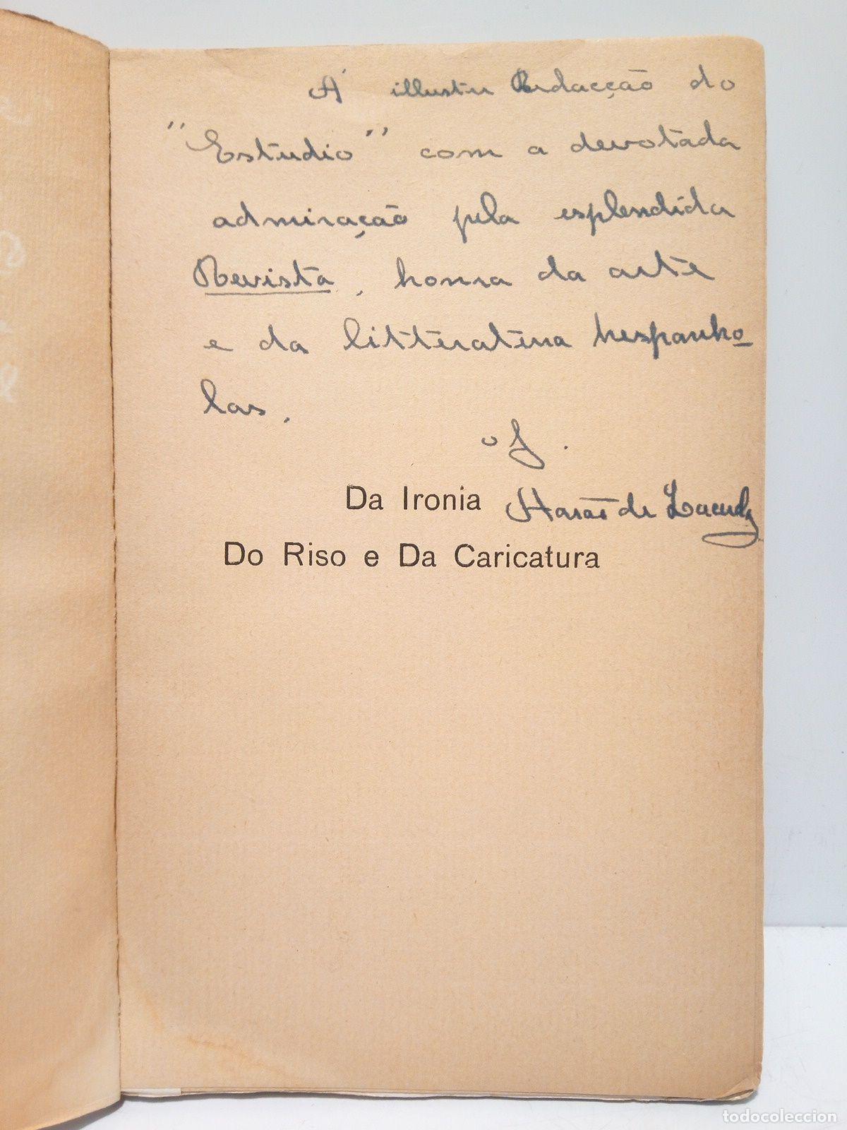 Libros: LACERDA, Aar&acirc;o de - Da Ironia Do Riso e Da Caricatura (Ensaio Esthetico) - Foto 3