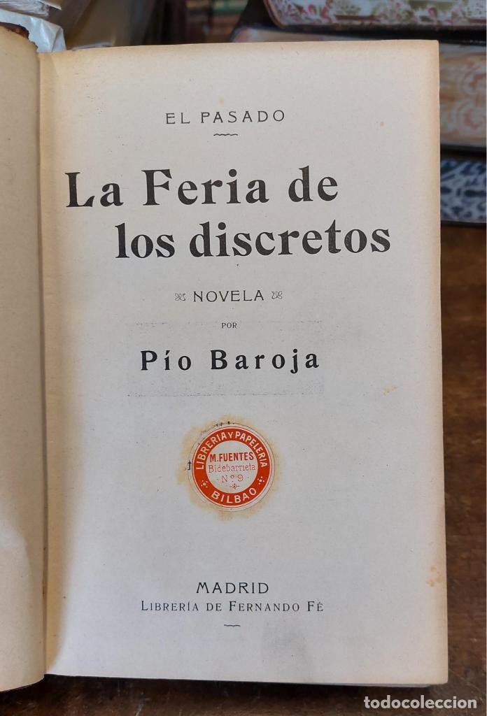 Libros: LA FERIA DE LOS DISCRETOS. - BAROJA, Pio. - Foto 2