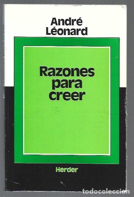 Libros: RAZONES PARA CREER - LEONARD, ANDRE - Foto 1