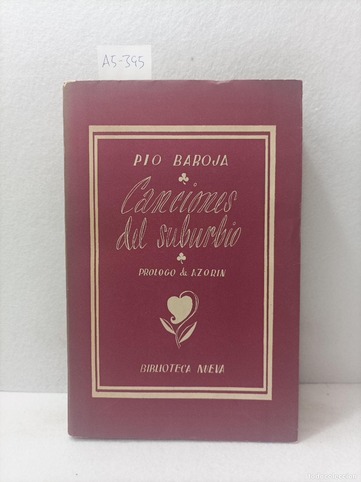 Libros: BAROJA, P&iacute;o: - Canciones del suburbio. - Foto 1