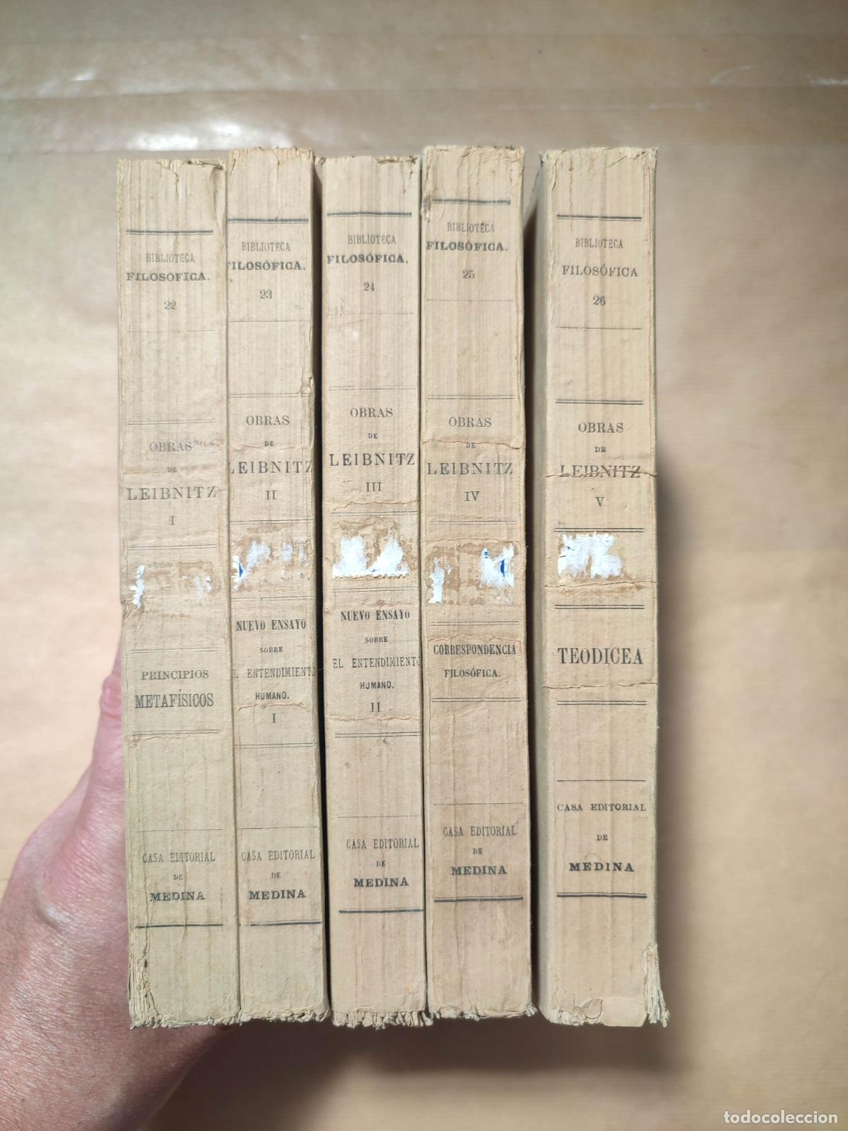 Libros: OBRAS DE LEIBNITZ. 5 tomos completo - LEIBNITZ - Foto 2