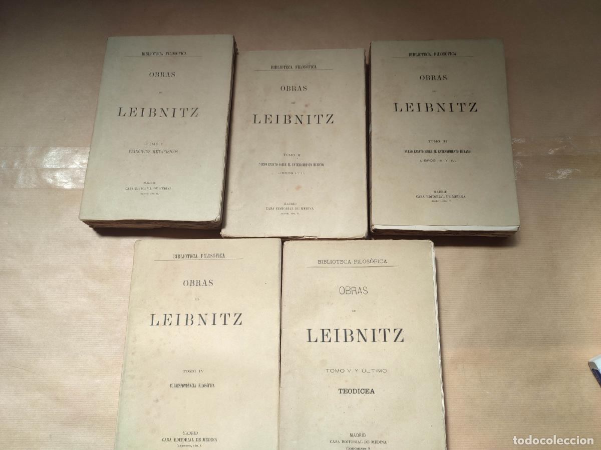 Libros: OBRAS DE LEIBNITZ. 5 tomos completo - LEIBNITZ - Foto 1