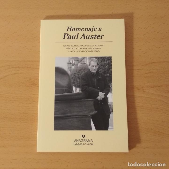 Libros: Homenaje a Paul Auster 2007. Editorial Anagrama. Edici&oacute;n no venal. - Foto 1