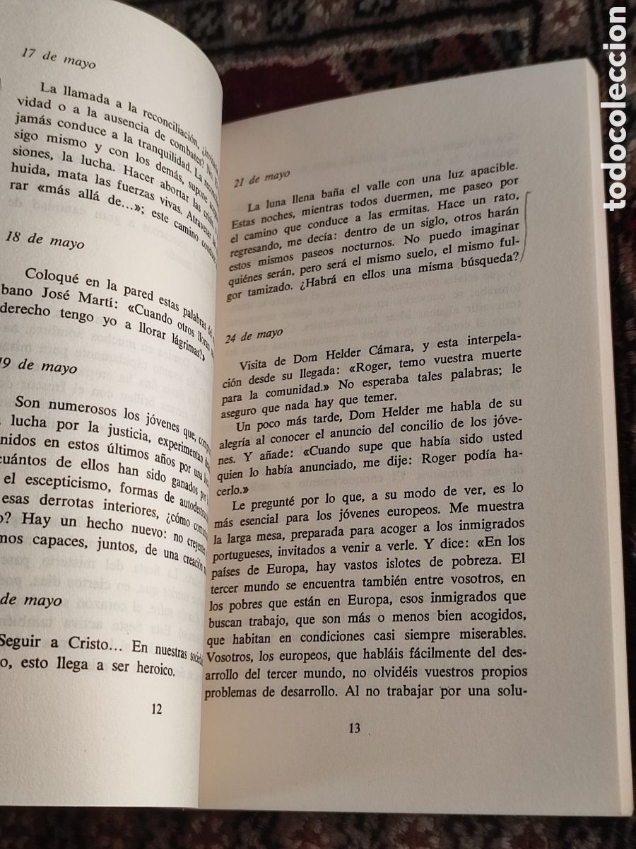 Libros: Lucha y contemplacion Roger Prior de Taiz&eacute; - Foto 3