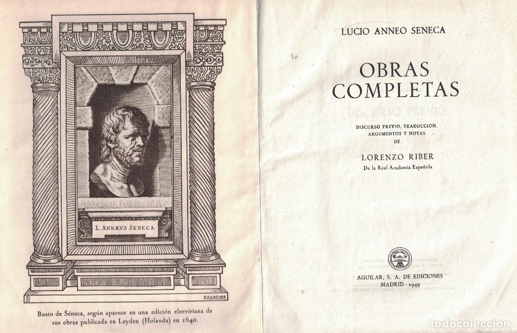 Libros: OBRAS COMPLETAS. - Anneo Seneca. Lucio, - Foto 1