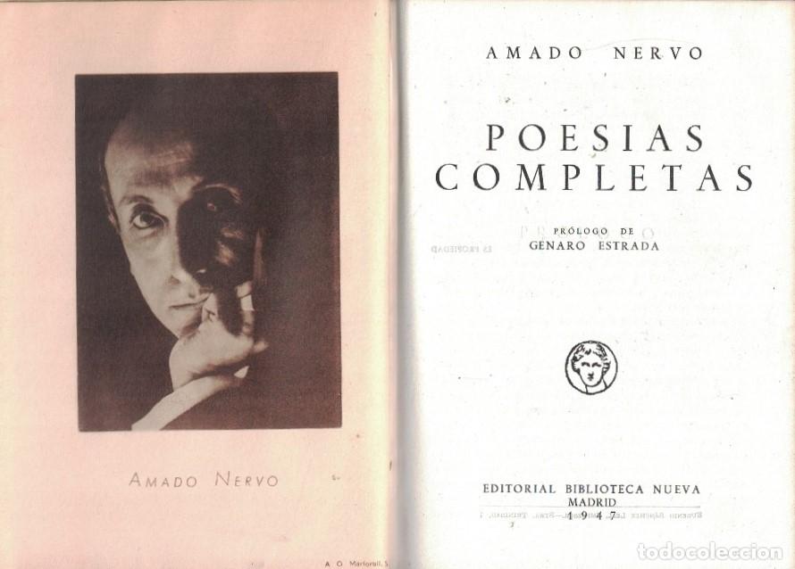 Libros: POES&Iacute;AS COMPLETAS. - Nervo. Amado, - Foto 1