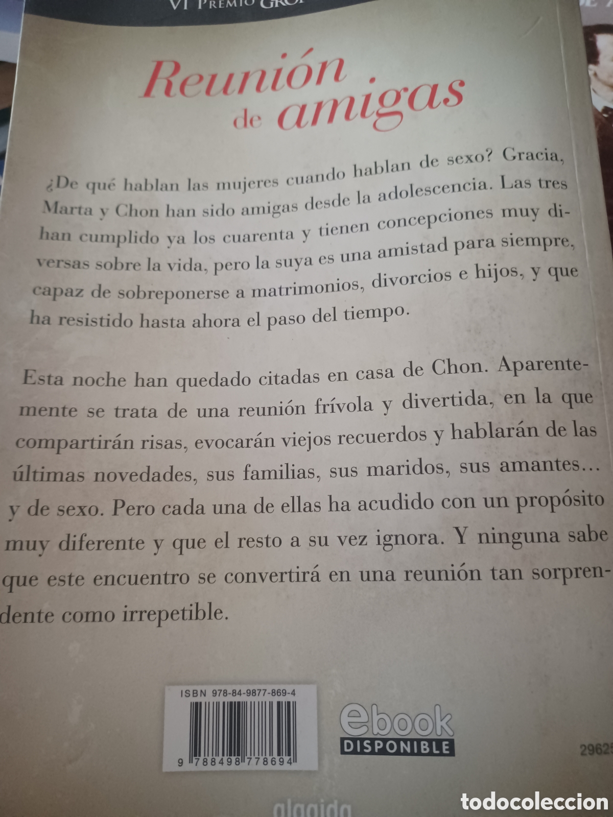Libros: Barybook C9. Reunion de Amigas Luis del Val edita Algaida - Foto 2