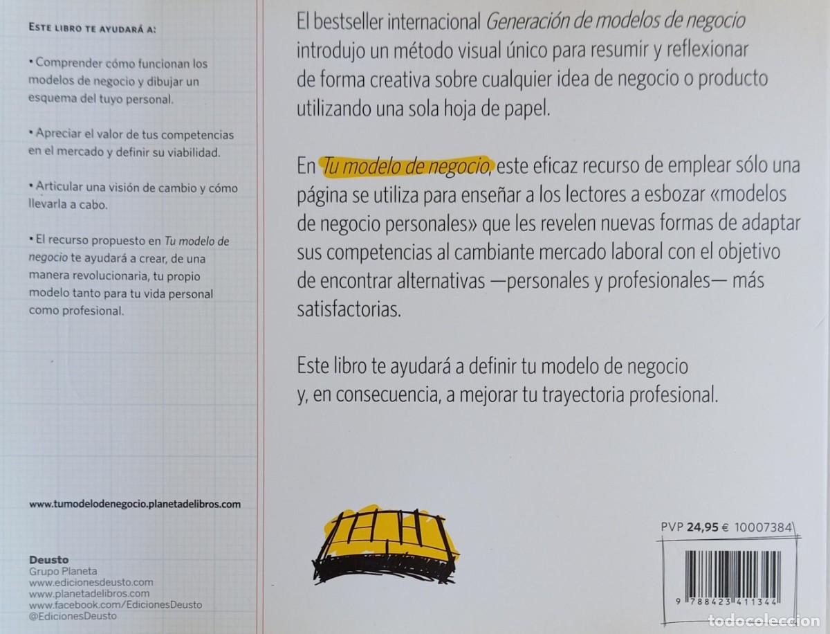 Libros: TU MODELO DE NEGOCIO - TIM CLARK - Foto 4