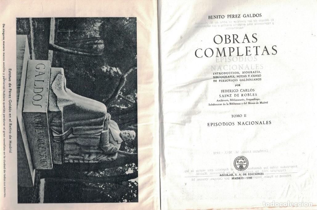 Libros: OBRAS COMPLETAS. 6 Tomos. - P&eacute;rez Gald&oacute;s. Benito, - Foto 2