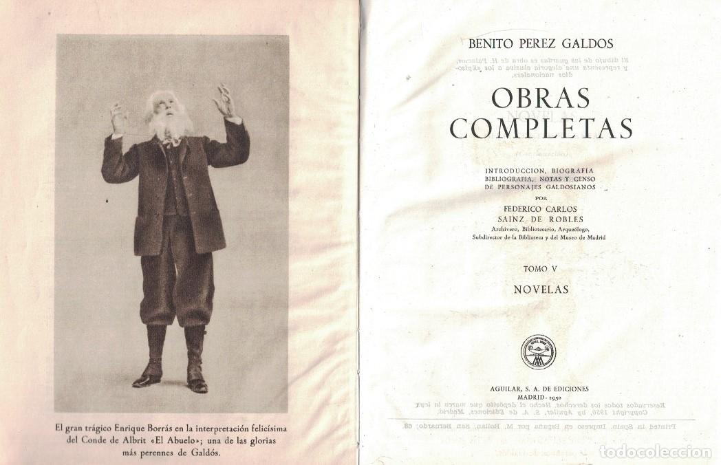Libros: OBRAS COMPLETAS. 6 Tomos. - P&eacute;rez Gald&oacute;s. Benito, - Foto 4