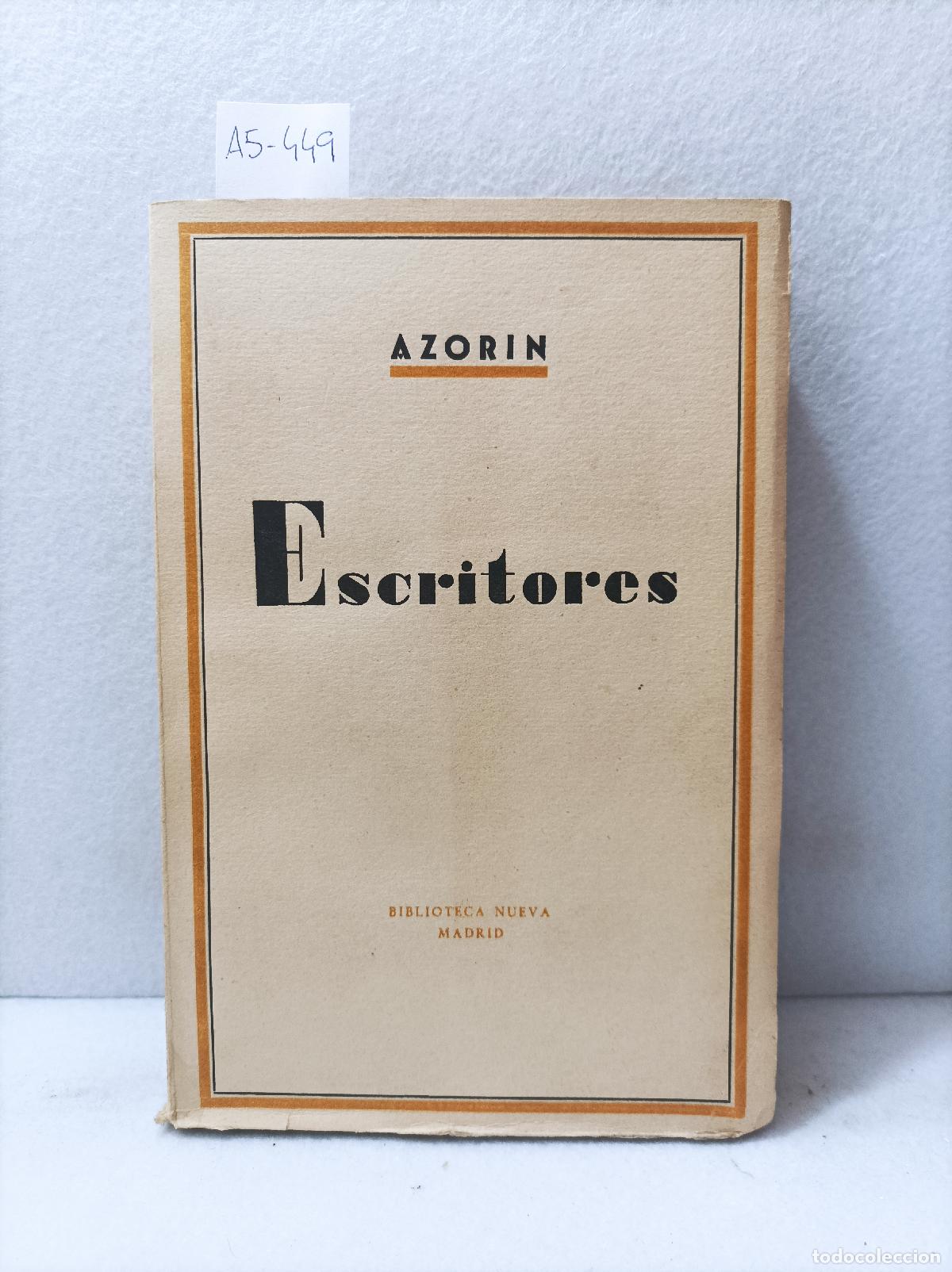 Libros: AZOR&Iacute;N, Antonio: - Escritores. - Foto 1