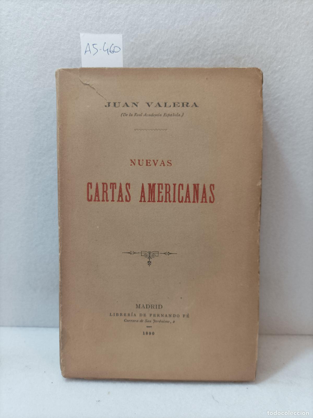 Libros: VALERA, Juan: - Nuevas cartas americanas. - Foto 1