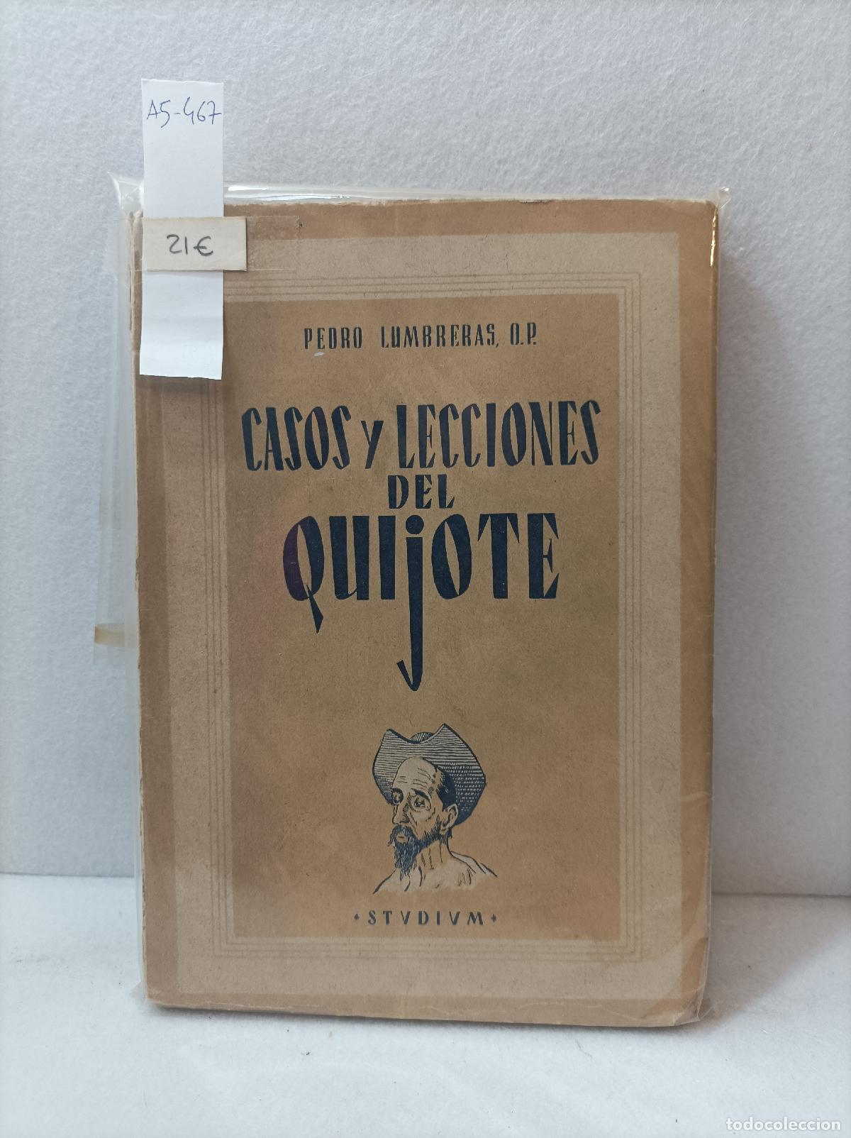 Libros: LUMBRERAS, Pedro: - Casos y lecciones del Quijote.
